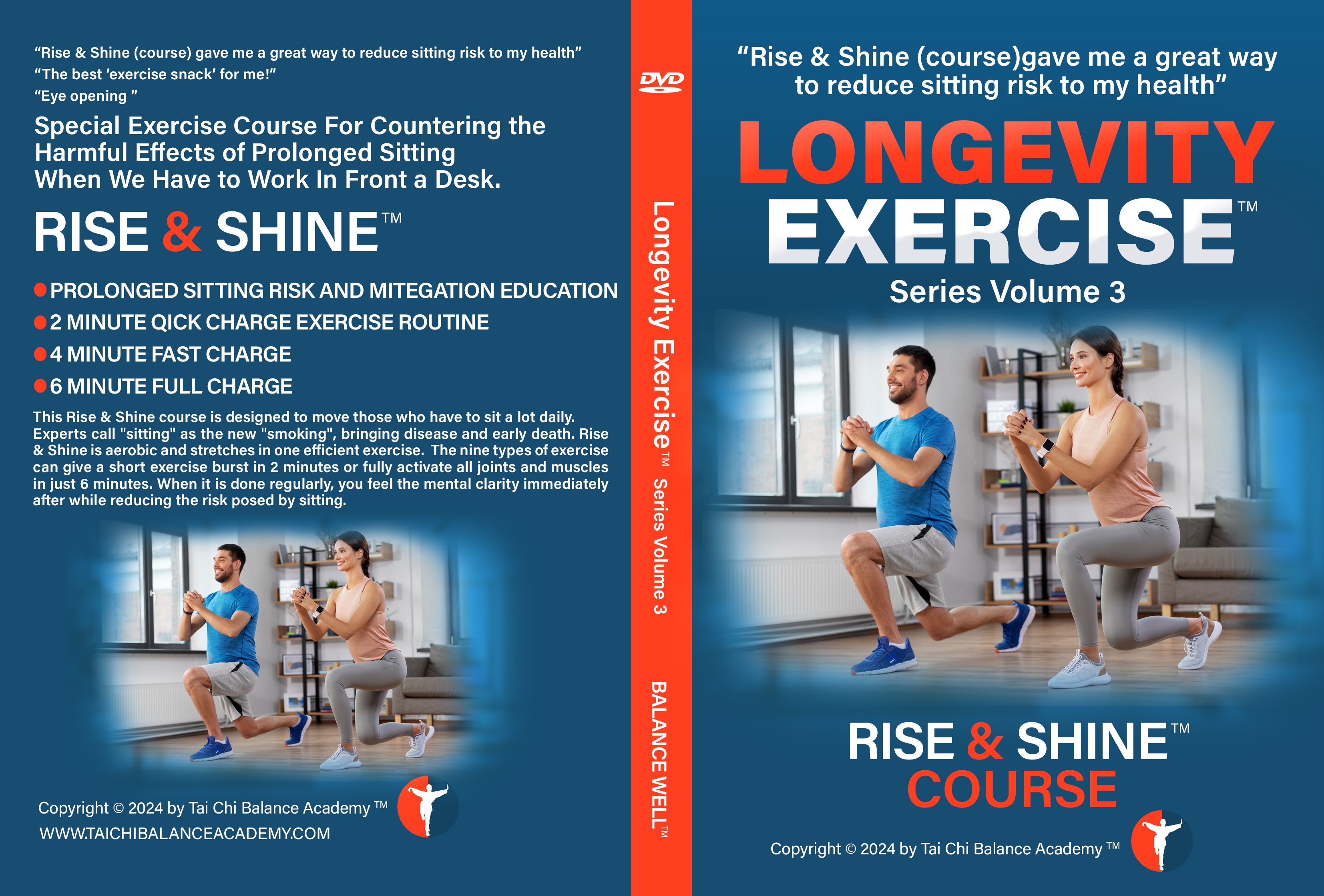 DVD -Longevity Exercise Series Volume 3 - Rise & Shine Course