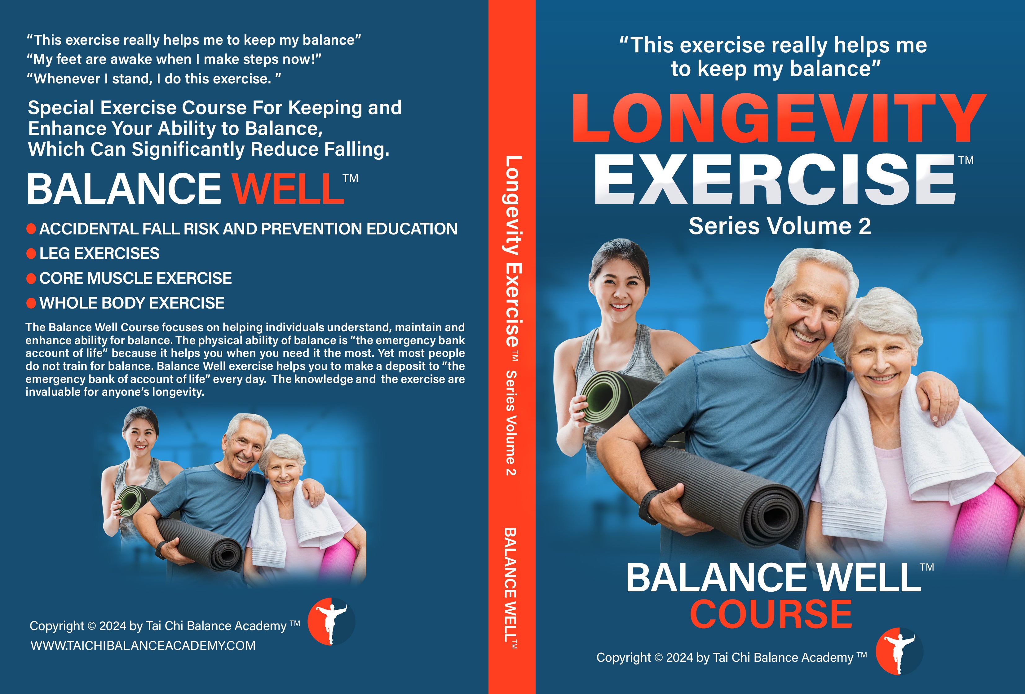 DVD -Longevity Exercise Series Volume 2 - Balance Well Course