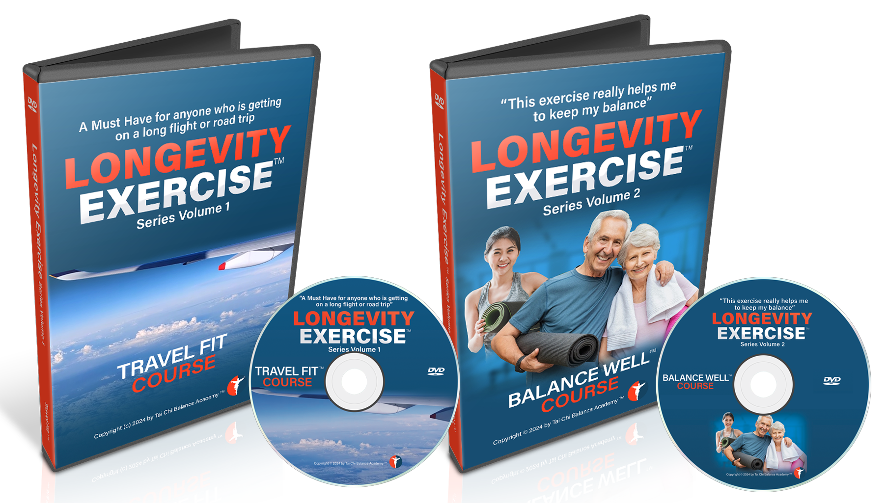 DVD Set - Longevity Exercise Series Volumes 1 & 2